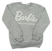 Šedá melírovaná mikina s logem - Barbie ZARA
