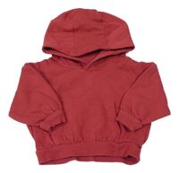 Vínová oversize mikina s kapsou a kapucí PRIMARK