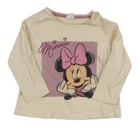 Béžové triko s Minnie Disney