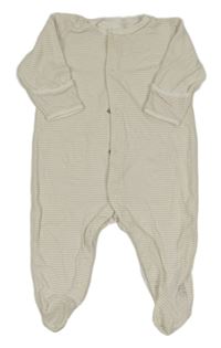 Béžovo-bílý pruhovaný overal Mamas&Papas