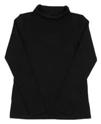 Černý žebrovaný rolák Tu