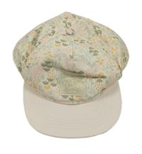 Světlerůžová květovaná kšiltovka Pusblu