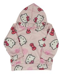 Světlerůžová mikina s Hello Kitty a kapucí