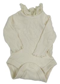 Smetanové žebrované body s madeirou F&F