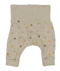Světlebéžové puntíkaté tepláky Mothercare
