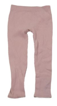 Růžové žebrované sportovní legíny Primark