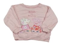 Růžová mikina s Peppou a Suzie Matalan
