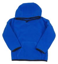 Tmavomodrá fleecová zateplená mikina s kapucí Jako-o