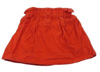 Červená manšestrová sukně Tchibo