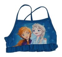 Tmavomodrá plavková lambáda s volánkem - Frozen 