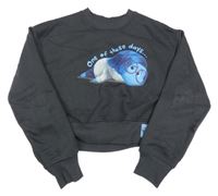 Antracitová crop mikina - V hlavě Primark