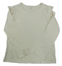 Bílé triko s volánky H&M