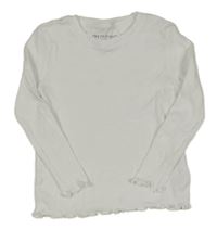 Bílé žebrované triko Primark