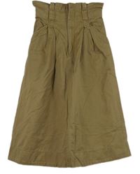 Dámská béžová riflová midi sukně H&M