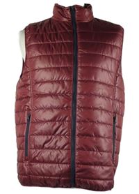 Pánská vínová šusťáková zateplená vesta Atlas 