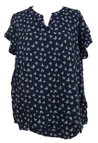 Dámská tmavomodrá halenka s motýlky Gina Benotti 