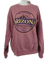 Nové - Dámská vínová oversize mikina s potiskem Boohoo 