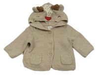 Béžový propínací svetr s kapucí- sob GAP