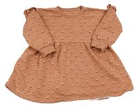 ORanžové květinové teplákové šaty George