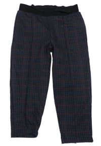 Černo-modro-červené vzorované tepláky River Island