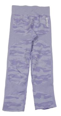 Fialové army funkční legíny s nápisem Shein