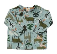 Světlemodrá mikina s obrázky Hema