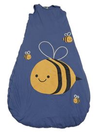 Modrý zateplený spací pytel se včelkami Lily & Dan
