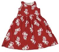 Červené bavlněné šaty s My little pony H&M