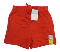 Nové - červené bavlněné kraťasy Primark