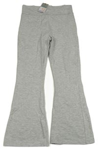 Světlešedé flare kalhoty Primark