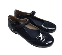 Tmavomodré lakované baleríny vel.32