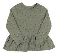 Khaki tunika s kytičkami George 