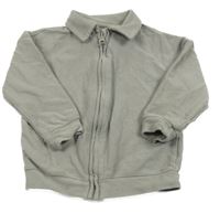 Šedá propínací mikina s límečkem George