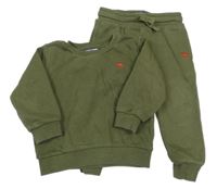 2set - Khaki tepláková souprava s dinosaurem Next