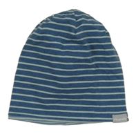 Modro-mintová pruhovaná čepice Alana 