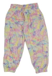 Barevné batikované tepláky Next