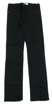 Černé plátěné kalhoty Name it