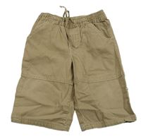 Hnědé plátěné rolovací kalhoty 