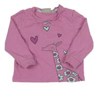 Růžové triko se srdíčky Impidimpi