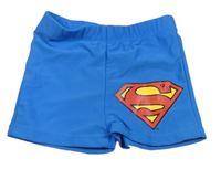 Modré nohavičkové plavky se Supermanem