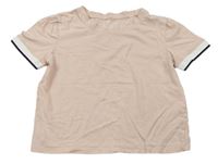 Světlerůžové tričko s proužky zn. H&M