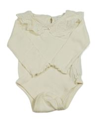 Smetanové žebrované body s límečkem LC Waikiki