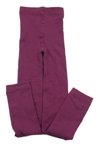 Purpurové teplé punčochové legíny Ergee 