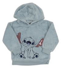 Světlemodrá chlupatá mikina se Stitchem Disney