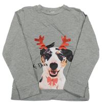 Šedá mikina s pejskem Thomas Crown