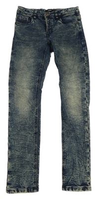 Modro-béžové vzorované rifle LMTD