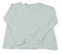 Světlemodro-bílé kytičkované triko Pepperts