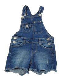 Tmavomodré riflové laclové kraťasy Sfera 