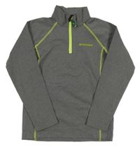 Šedé melírované funkční mikinotriko s logem zn. ZIENER