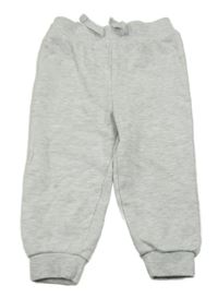 Světlešedé melírované tepláky